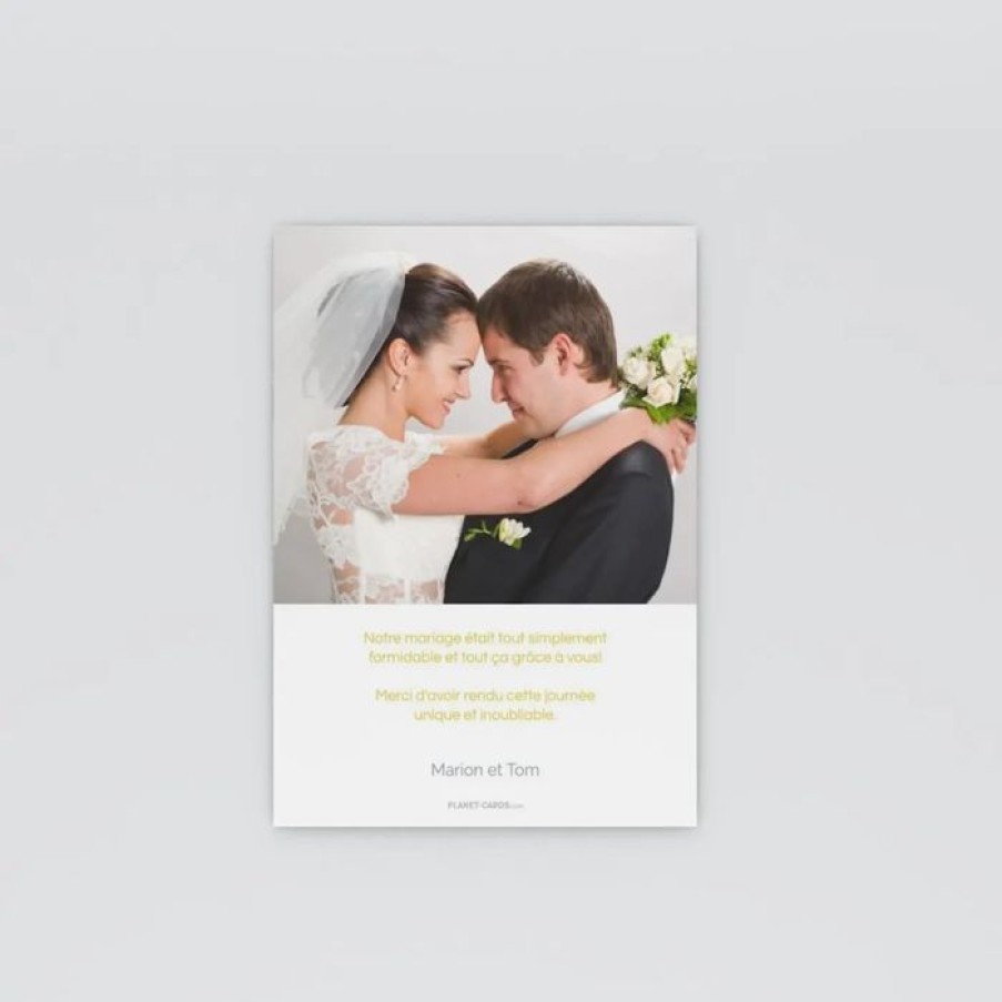 Clearance Planet cards Remerciement Mariage Cercle Or