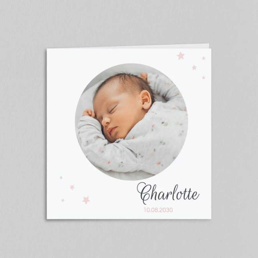 Wholesale Planet cards Faire Part Naissance Petite Etoile