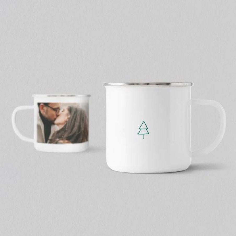 Clearance Planet cards Mug Photo Photo Et Picto Sapin Emaille