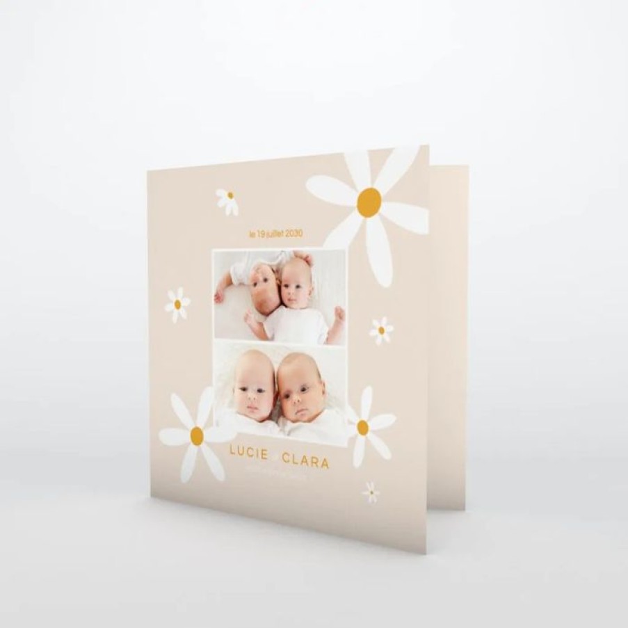 Wholesale Planet cards Faire Part Naissance Nos Petites Fleurs