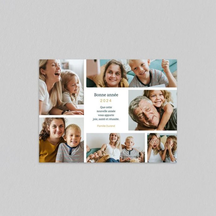 Clearance Planet cards Carte De Voeux Annee En Photos Magnet