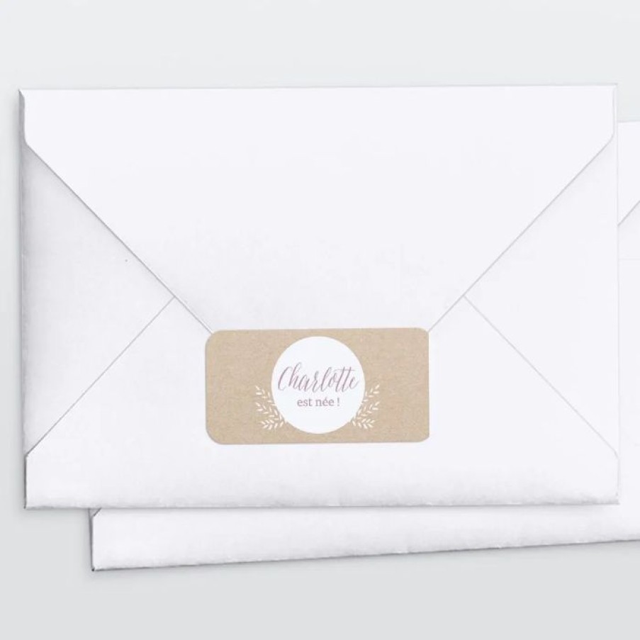 Wholesale Planet cards Stickers Pour Enveloppes Naissance Kraft Et Brin D'Herbe