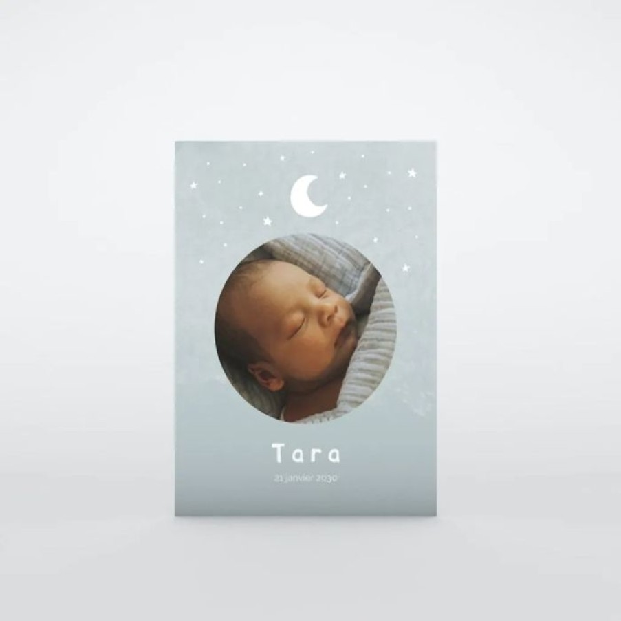 Wholesale Planet cards Faire Part Naissance Douceur De Lune