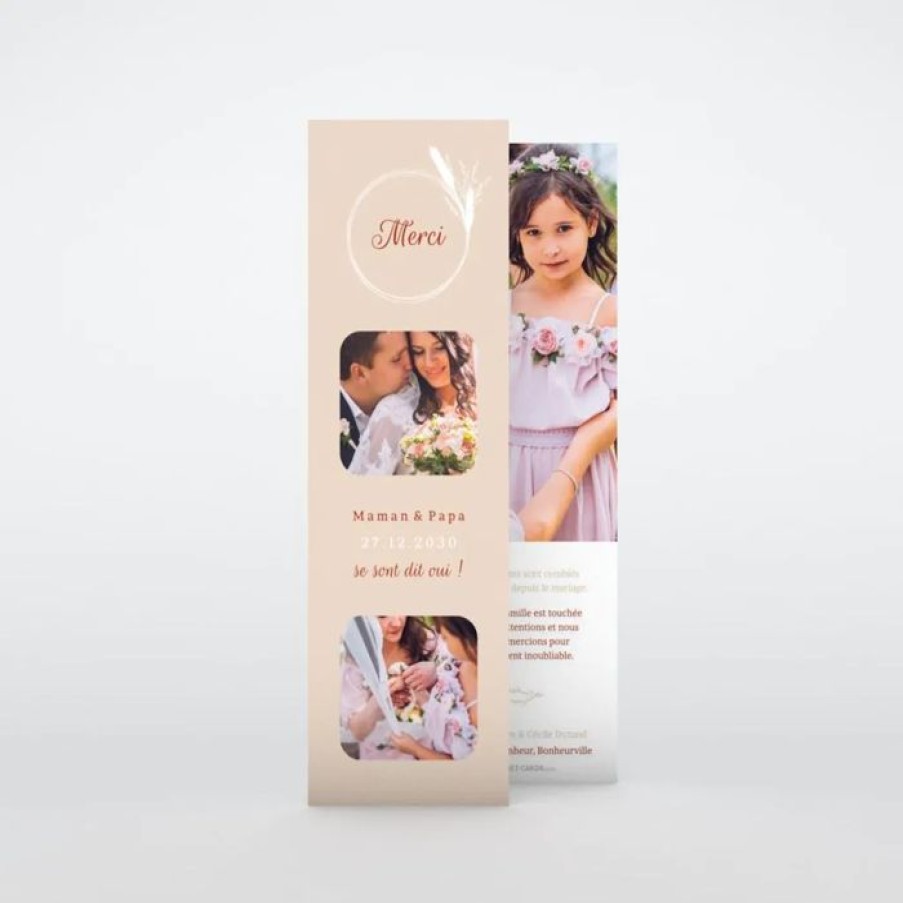 Online Planet cards Remerciement Mariage Petit Epi De Ble