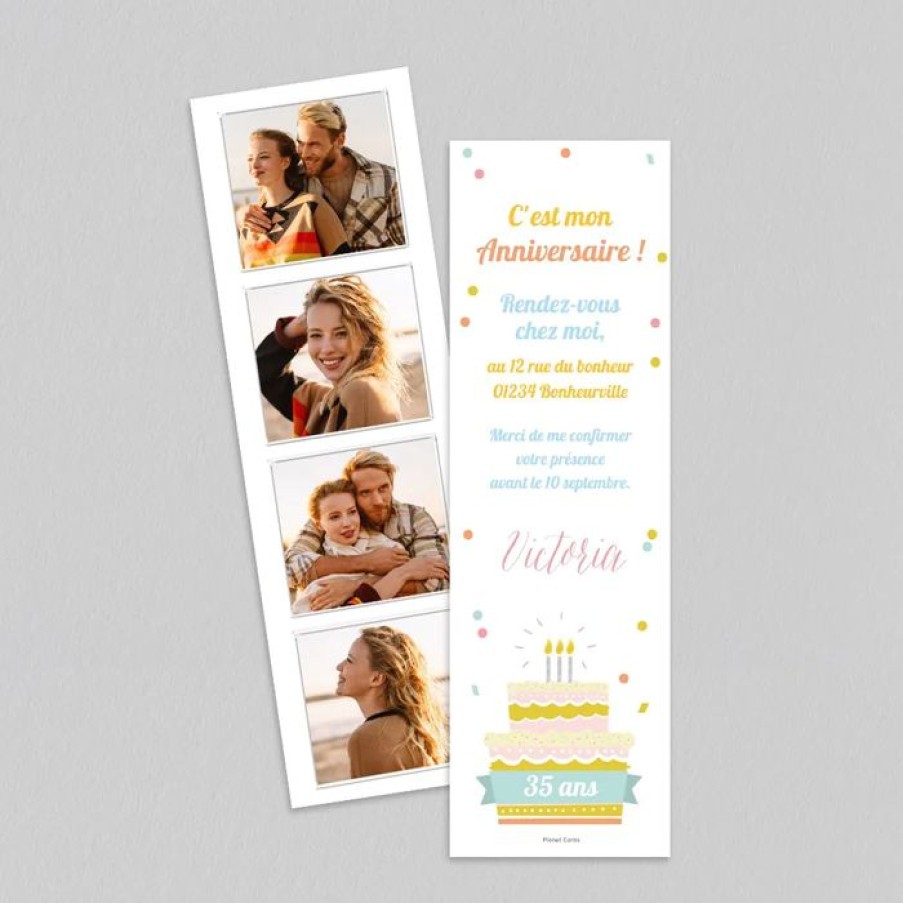 Clearance Planet cards Carte Invitation Anniversaire Photomaton Anniversaire