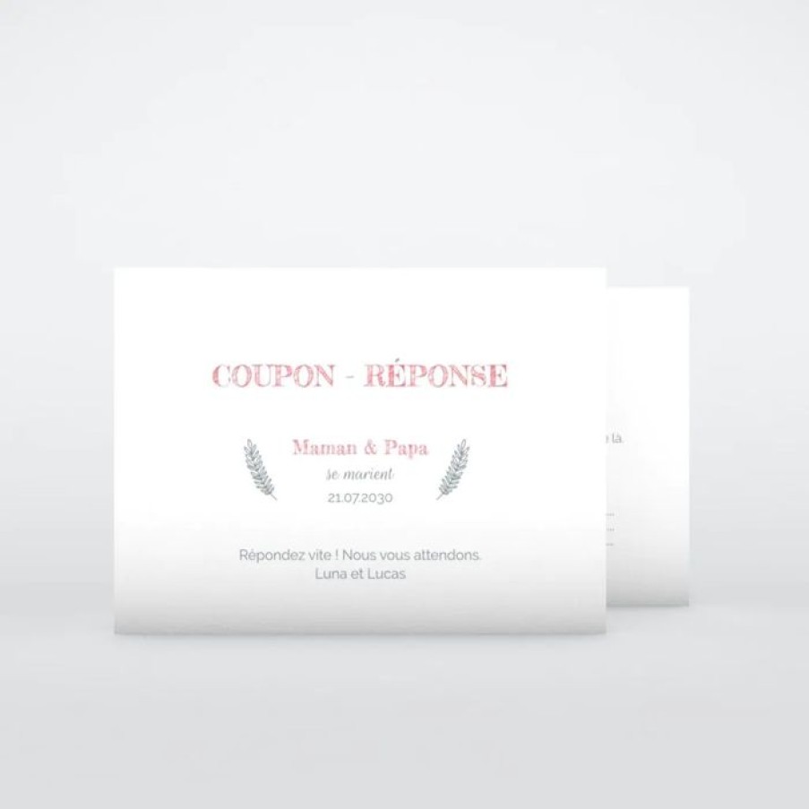 Clearance Planet cards Coupon-Reponse Mariage Enfants Mariage