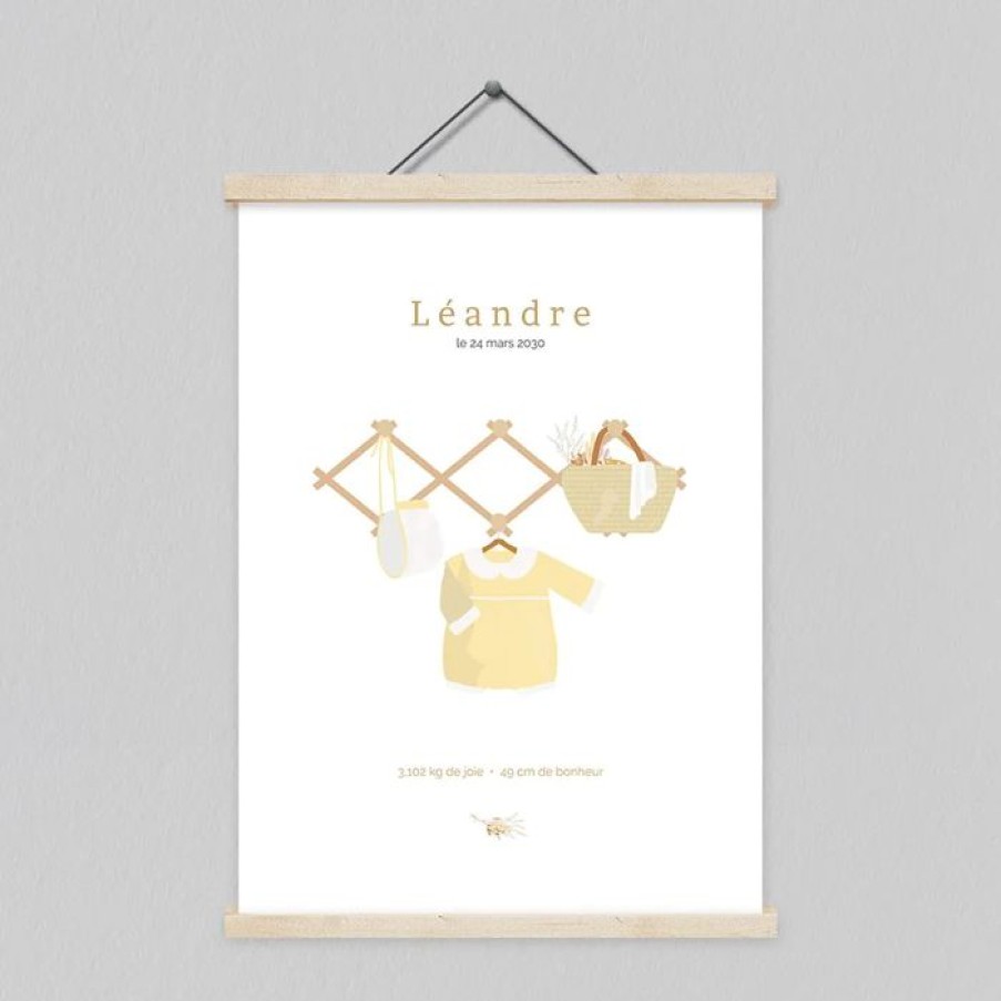 Wholesale Planet cards Affiche Naissance Layette Suspendue 30X40