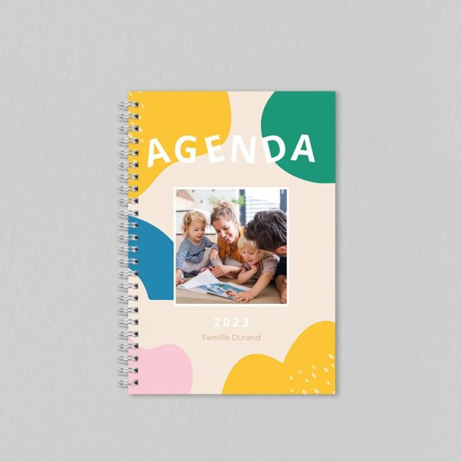 Best Planet cards Agenda Personnalise Formes Abstraites 15X21