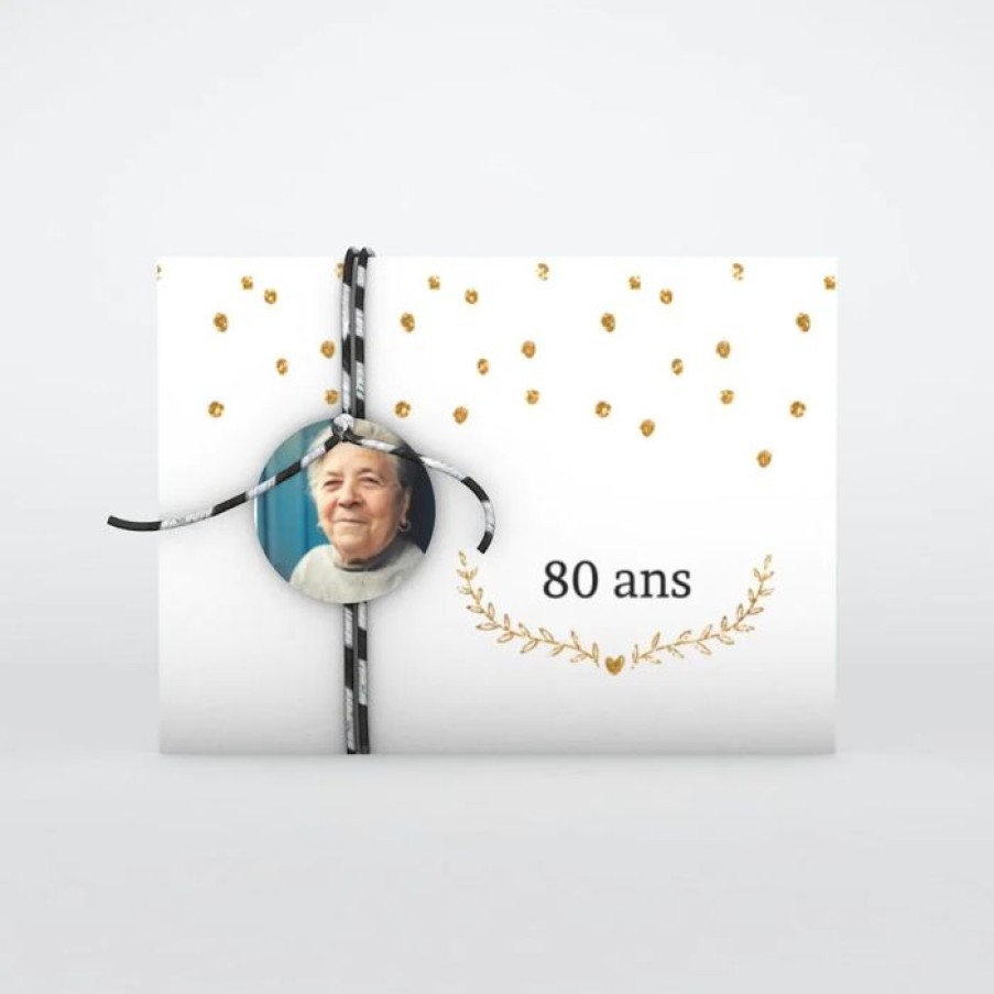 New Planet cards Carte Invitation Anniversaire 80 Ans En Or