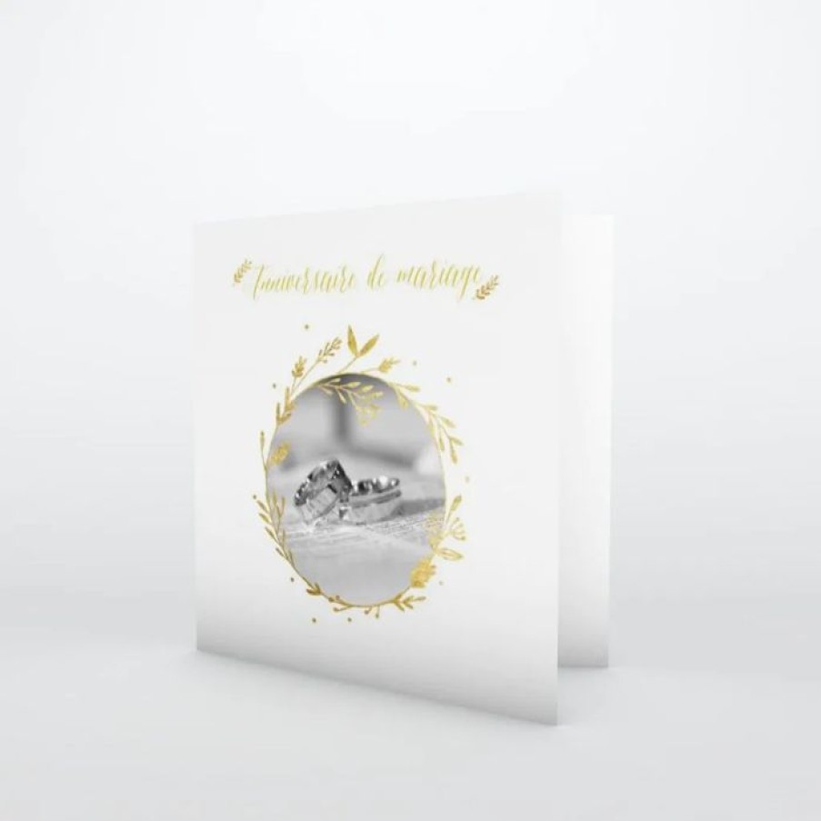 Hot Planet cards Carte Invitation Anniversaire De Mariage Couronne D'Or