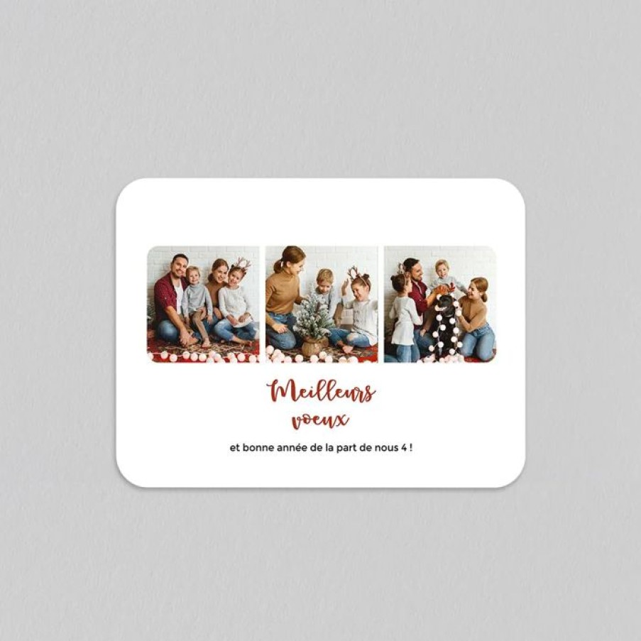 Hot Planet cards Carte De Voeux Jolie Typo Voeux Et Famille