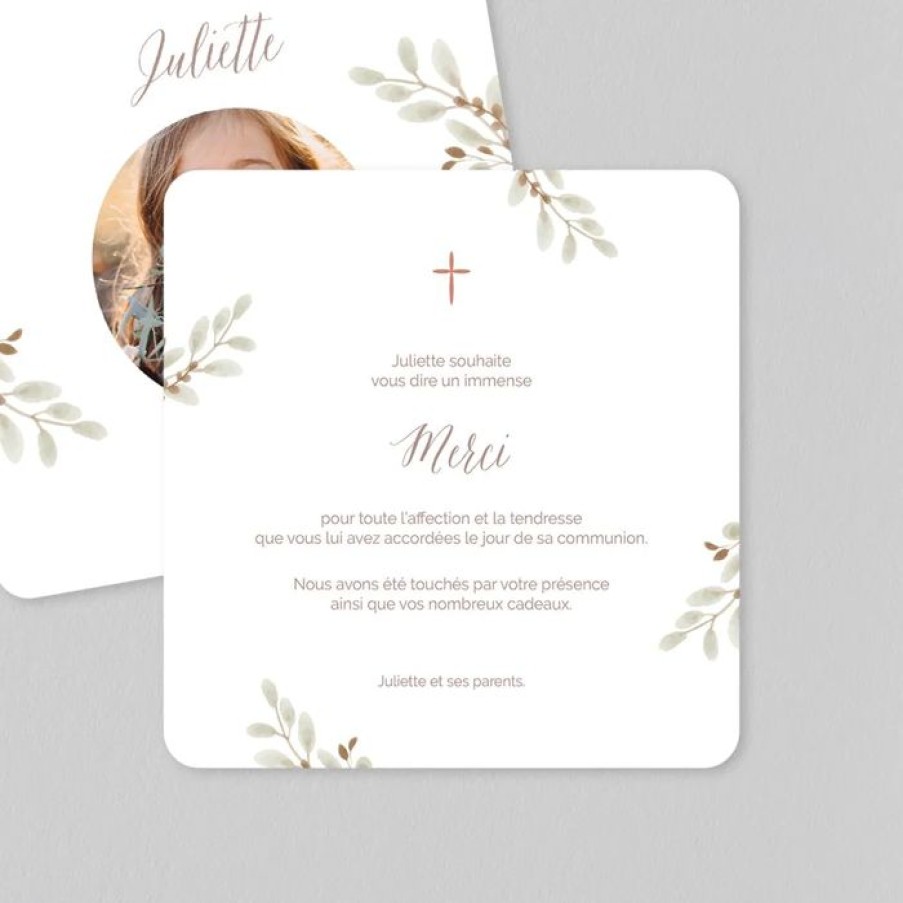 Online Planet cards Remerciement Communion Ma Journee Religieuse