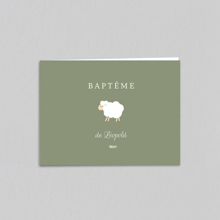 Best Planet cards Faire Part Bapteme Petit Mouton