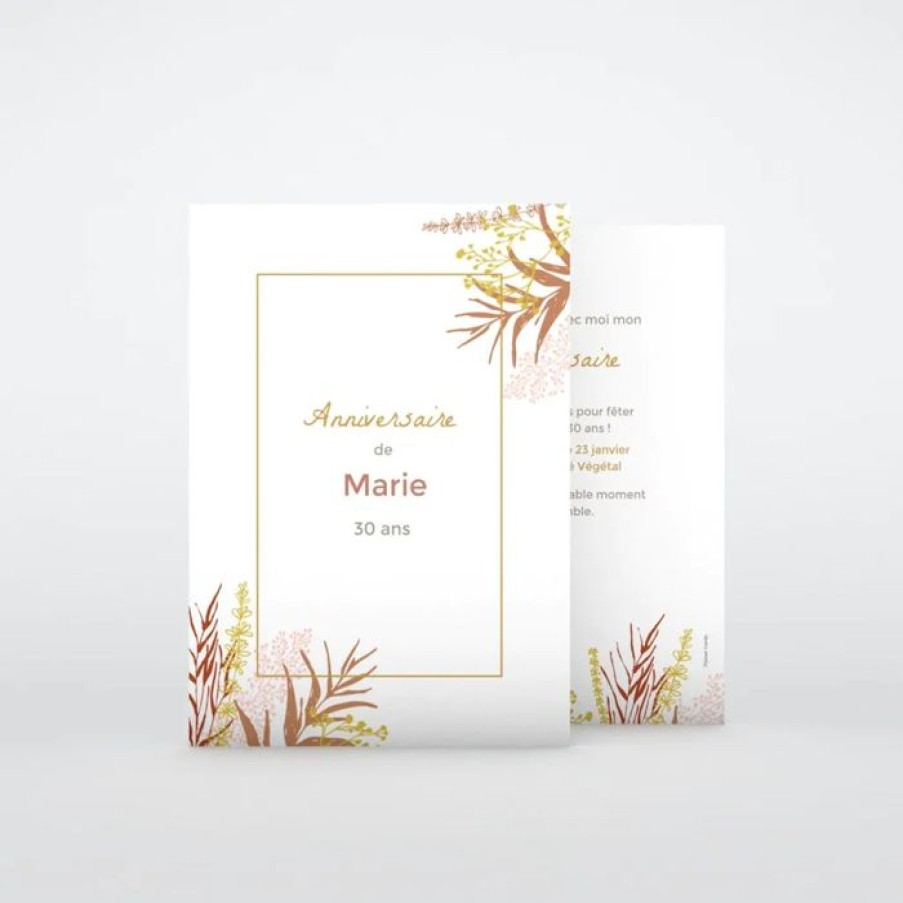 Best Planet cards Carte Invitation Anniversaire Anniversaire Vegetal