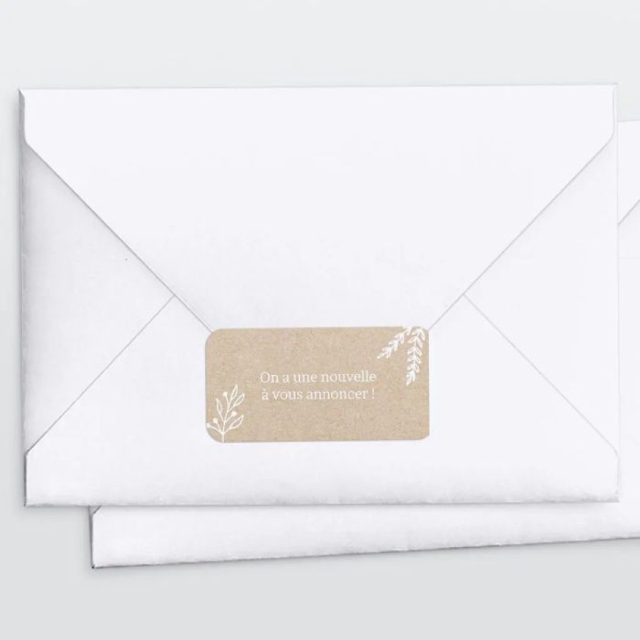 Hot Planet cards Stickers Pour Enveloppes Naissance Notre Plus Bel Hiver