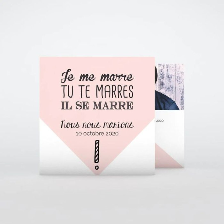 Wholesale Planet cards Carte D'Invitation Mariage Marions Nous