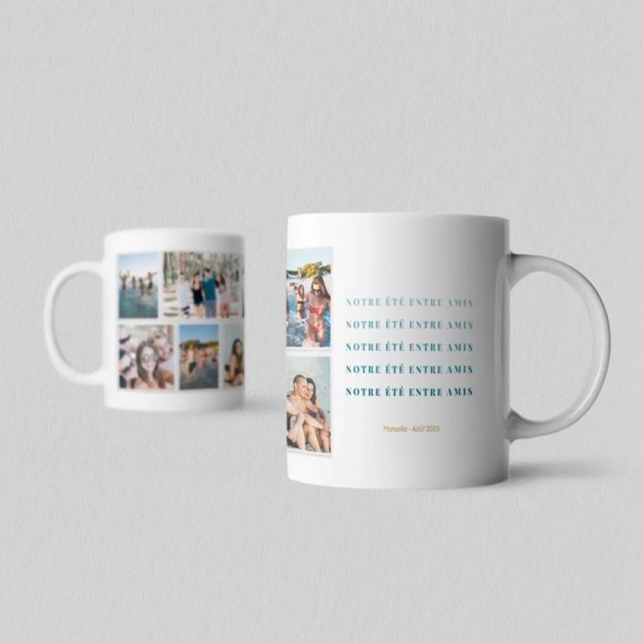 Wholesale Planet cards Mug Photo Notre Ete Entre Amis Ceramique