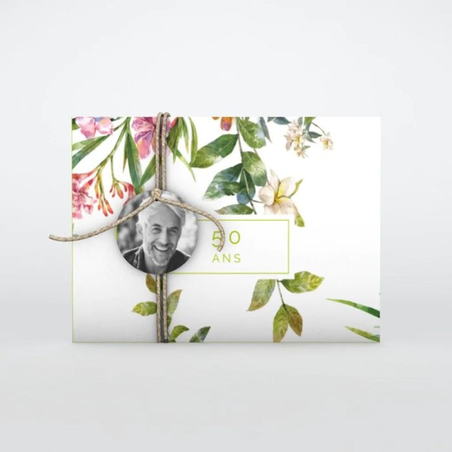 Best Planet cards Carte Invitation Anniversaire Belles Fleurs Vintages