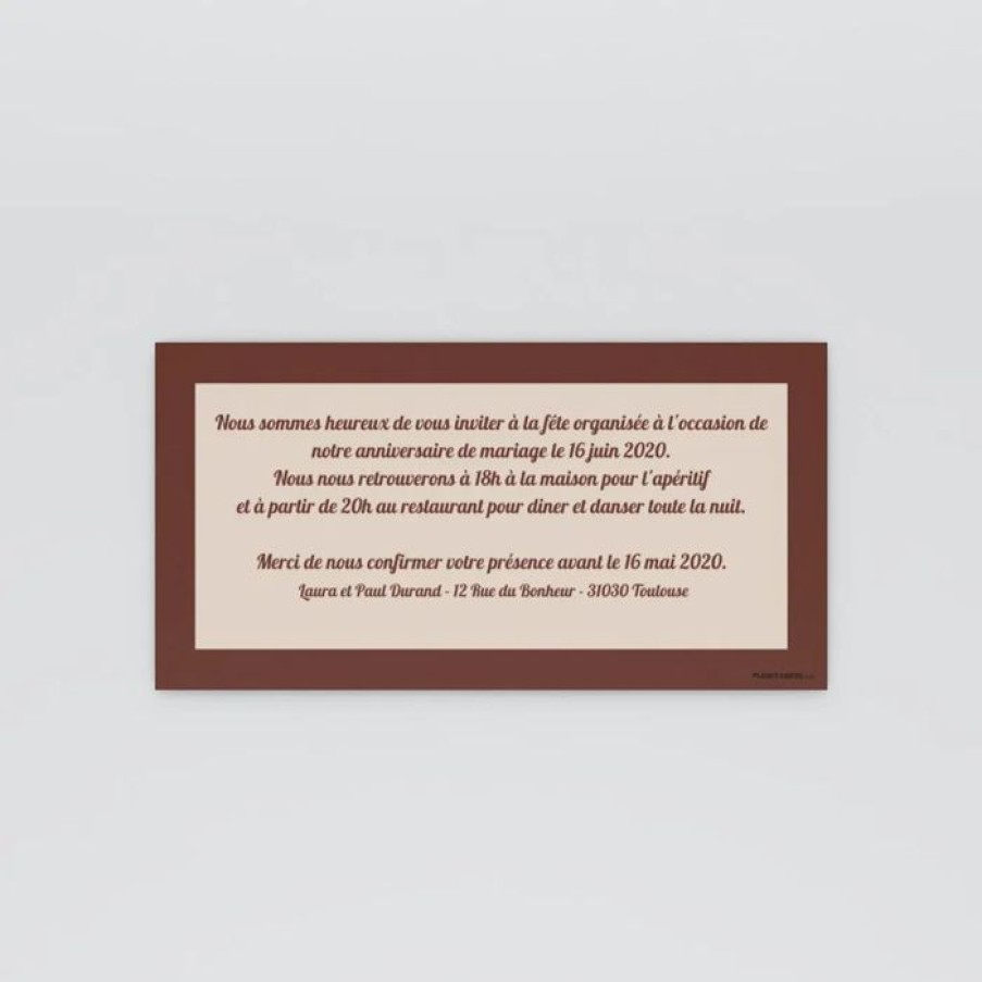 Online Planet cards Carte Invitation Anniversaire De Mariage Photos D'Hier