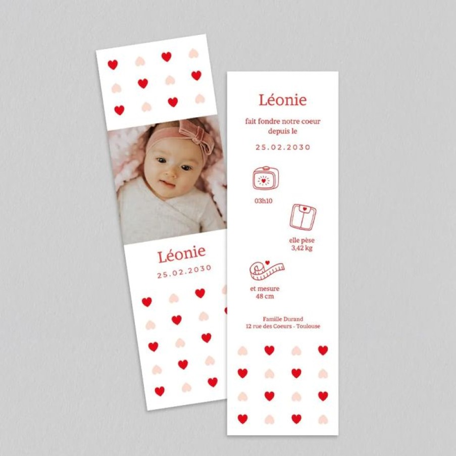 Wholesale Planet cards Faire Part Naissance Petits Motifs Coeurs